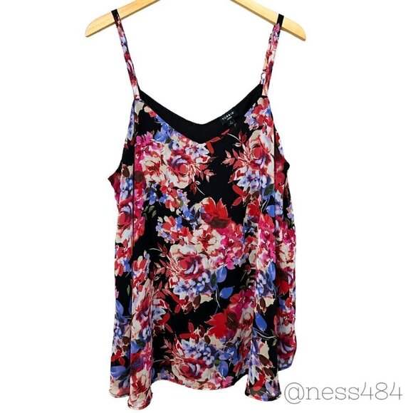 Torrid Floral Tank Top Size 2 (18/20) - Picture 1 of 5